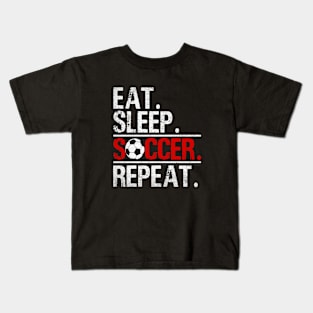 Eat Sleep Soccer Repeat - Soccer Player Coach Boys Kids T-Shirt